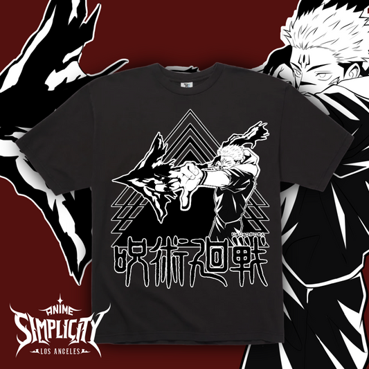Sukuna-Flame Arrow - Black Shirt