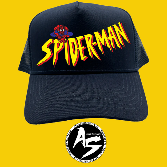 Vintage Spiderman Navy Trucker Hat